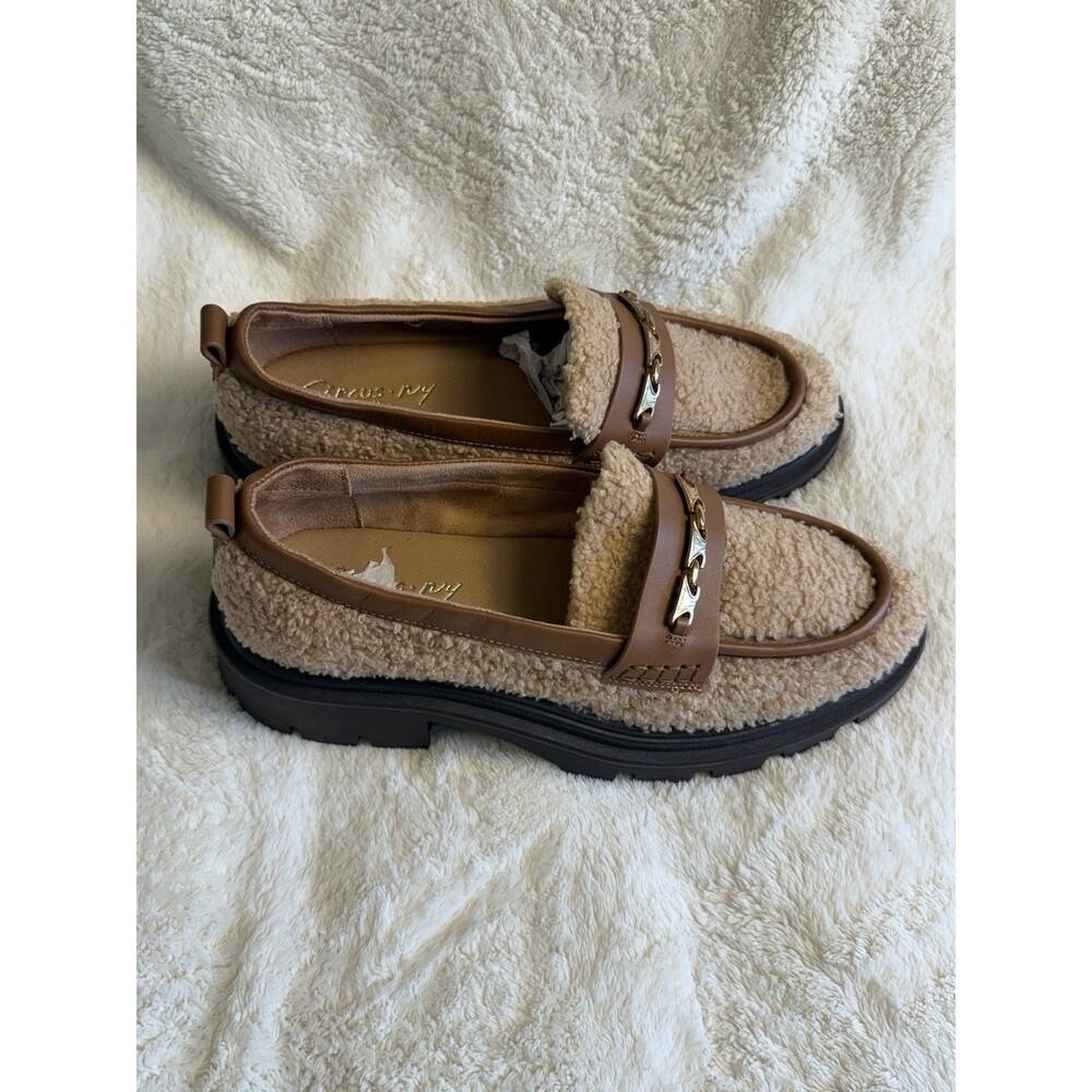 Circus NY by Sam Edelman Pierre Cozy Lug-Sole Platform Loafers Women's Size 9.5